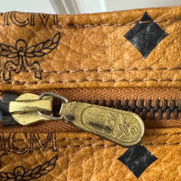 MCM Cognac Visetos Tote Bag - Picture 4 of 13